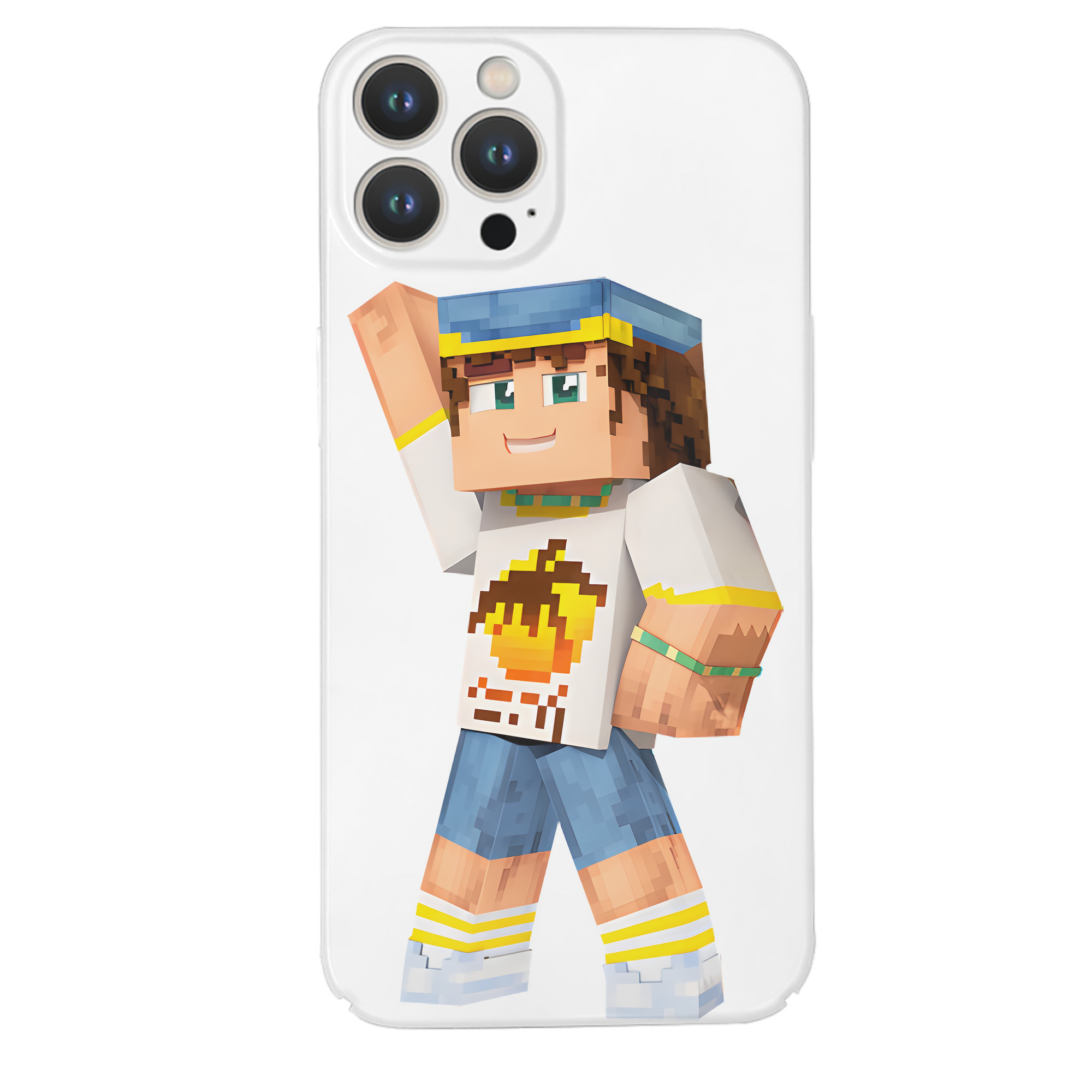 （画像用） マインクラフト ブロックの世界 Minecraft MC Block world 【iPhone 14シリーズ対応】ハードケース